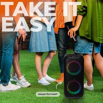 2dekans | Denver - Bluetooth Speaker Party Box - Disco, Audio, Tv en Foto, Ophalen of Verzenden, Zo goed als nieuw