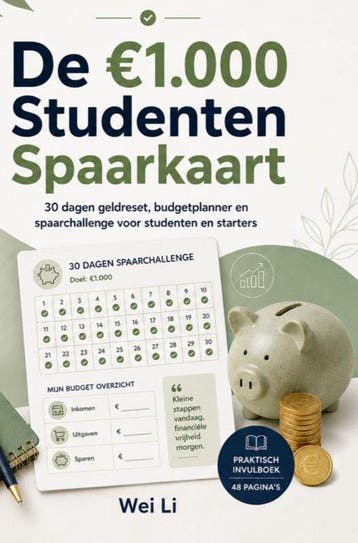 9789403892528 De €1.000 Studenten Spaarkaart, Verzenden, Nieuw, Wei Li