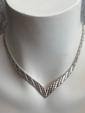 Zonder minimumprijs - Choker halsketting Zilver