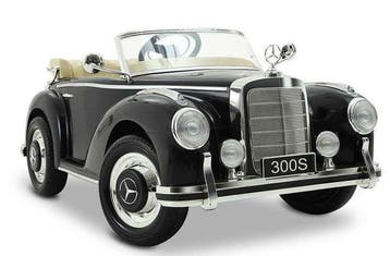 Kinderauto, MECEDES-BENZ 300S zwart, RC leder, eva, NIEUW!, Ophalen of Verzenden, Nieuw