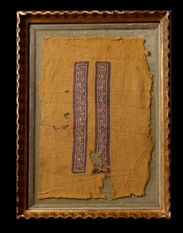 Oude Egypte, Koptisch textielfragment. In een lijst, Verzamelen