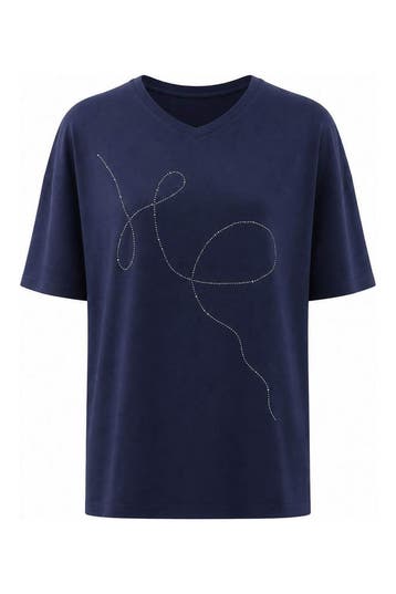 Zhenzi T-shirt in maat 46 Blauw, Kleding | Dames, Zhenzi, Verzenden, Zo goed als nieuw, Blauw