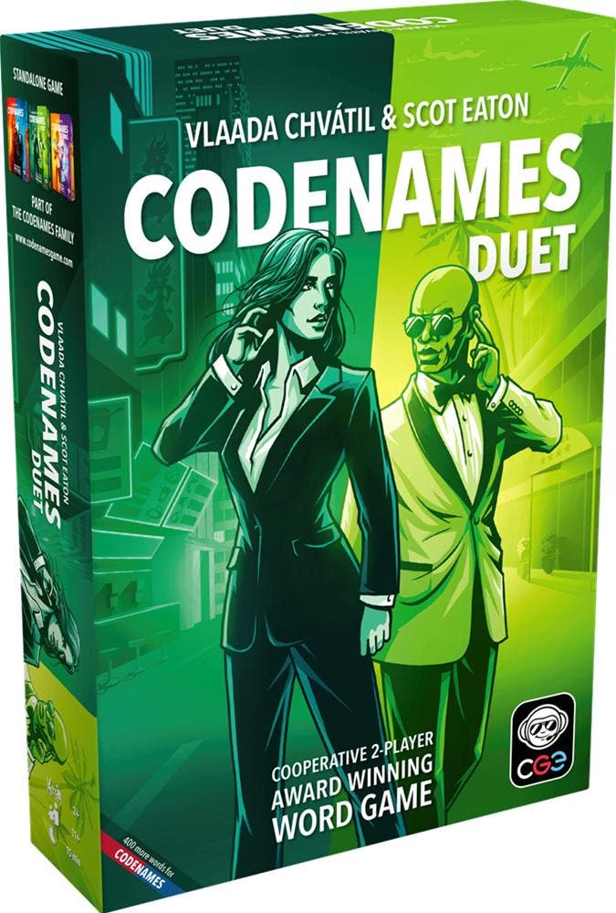 Codenames Duet - Engelse versie (2025) | Czech Games Edition, Hobby en Vrije tijd, Gezelschapsspellen | Bordspellen, Nieuw, Verzenden