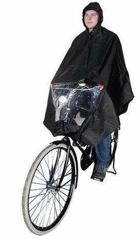 Onmisbaar op de fiets Regen poncho blauw, Nieuw