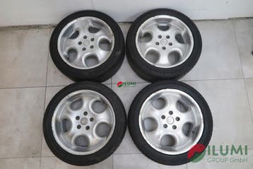 4X Wielen 235 45 R17 5X112 8J, Verzenden, Gebruikt, Banden en Velgen