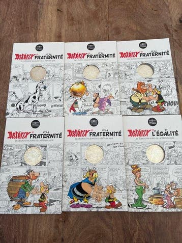 Frankrijk. 10 Euro 2015 Asterix (6 coins) (Zonder