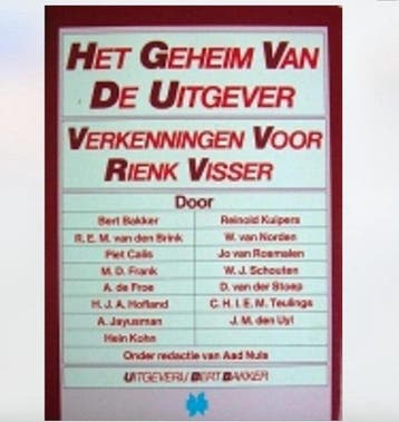 Geheim van de uitgever - A. Nuis 9789060196113, Boeken, Verzenden, Gelezen, A. Nuis
