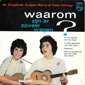 vinyl single 7 inch - De Zingende Zusjes Marry En Thea Ve..., Verzenden, Zo goed als nieuw, 7 inch, Pop