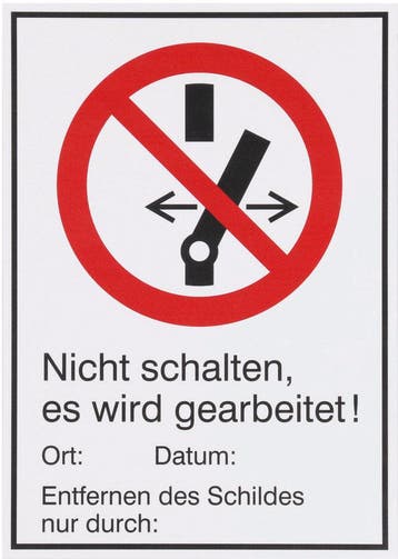 Dehn Waarschuwingsbord Materiaal Magnetisch Plastic - 700054, Verzenden, Nieuw, Overige typen