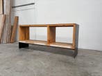Kabinet - Staal, hard hout - Industriële hout- en stalen