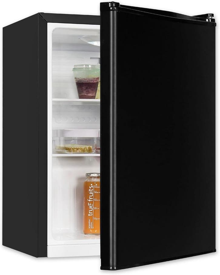 Exquisit Mini koelkast KB560-V-091E Zwart | Netto inhoud: 50, Witgoed en Apparatuur, Koelkasten en IJskasten, Verzenden
