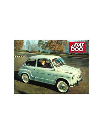 1958 FIAT 600 & 600 MULTIPLA BROCHURE NEDERLANDS, Nieuw, Author