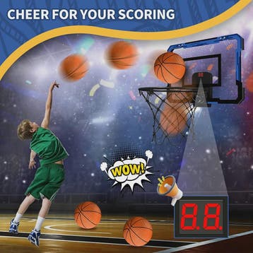 Mini Basketbalring met Elektronische Scoreteller - Indoor &, Verzenden, Nieuw