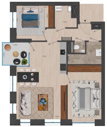 Te huur: Appartement Deken van Somerenstraat in Eindhoven, Noord-Brabant, Eindhoven, Appartement