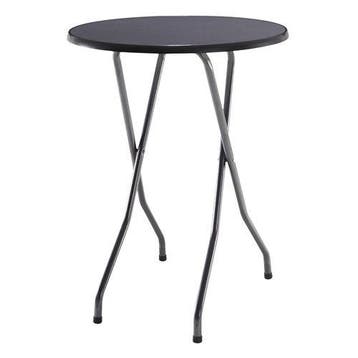 Statafel | Hamerslag/Antraciet | Grijs | Ø85 x 110 cm, Verzenden, Nieuw in verpakking