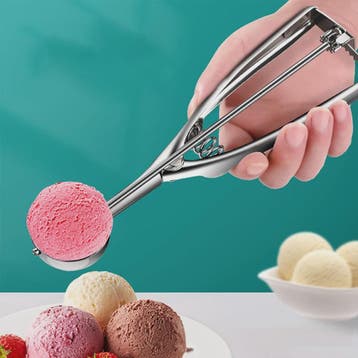 RVS IJsschep met Uitwerper - Perfect voor Scheppen van IJs,, Verzenden, Nieuw