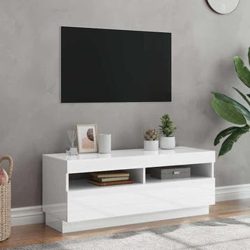 vidaXL Tv-meubel met LED-verlichting 100x35x40 cm hoogglans, Huis en Inrichting, Minder dan 50 cm, Verzenden, Nieuw, Minder dan 100 cm
