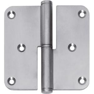 Intersteel Paumelles DIN links afgerond 3,5x3,5 rvs, Verzenden, Nieuw