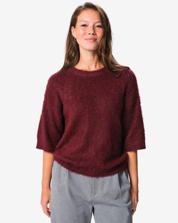 HEMA Damestrui Henna fijngebreid bordeauxrood, Verzenden, Nieuw