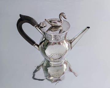 Egoiste - Koffiepot - .800 zilver, Antiek en Kunst