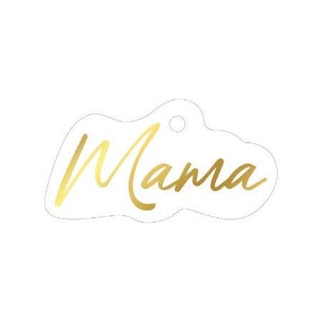 3x Cadeaulabel MAMA goudfolie (Per 3 stuks, Cadeaulabels), Ophalen of Verzenden, Nieuw