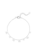 klassieke armband met schelp bedels - zilveren kleur, Sieraden, Tassen en Uiterlijk, Armbanden, Verzenden, Nieuw