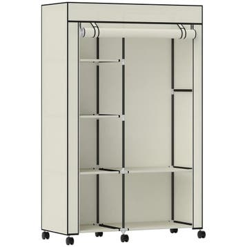 Stoffen Kast, Opbergoplossing, 6 Planken, 1 Kledingstang, Cr, Huis en Inrichting, Kasten | Wandmeubels, Verzenden, Nieuw
