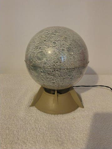 Rico Edizioni Firenze - Tafellamp - Globo Lunare - Plastic -