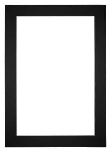 Passe-Partout 20x28 cm - Fotomaat 9x13 cm - Zwart - Voor, Verzenden, Nieuw