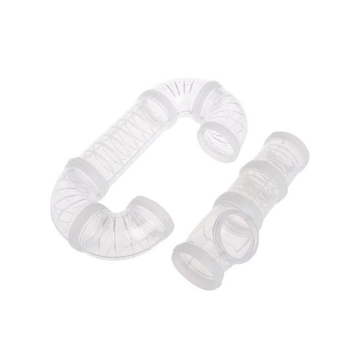 8-delige Hamsterbuis Set - Hamster Tunnel Wit Speelgoed - Ha, Verzamelen, Overige Verzamelen, Verzenden