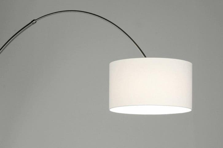 Rietveld Vloerlampen - Wit - Staal, Stof, Huis en Inrichting, Lampen | Vloerlampen, Verzenden