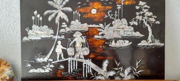 Paneel - hard hout - Vietnam - Paneel ingelegd (Zonder