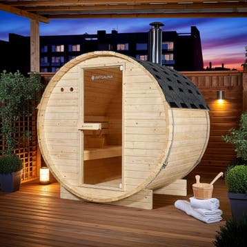Buitenbarrelsauna Spitsbergen - 191x120x193 cm, Verzenden, Nieuw