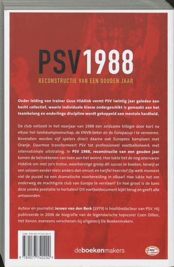 PSV 1988 9789077740200 J. van den Berk, Verzenden, Gelezen, J. van den Berk