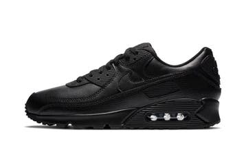 Nike Air Max 90 Leather Triple Black, Nieuw