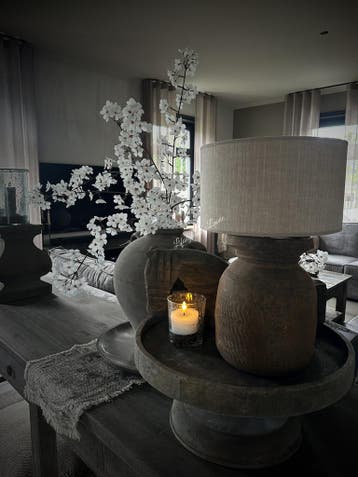 Aura Peeperkorn authentieke Nepalese kruiklamp 35 cm, Huis en Inrichting, Ophalen of Verzenden, Nieuw