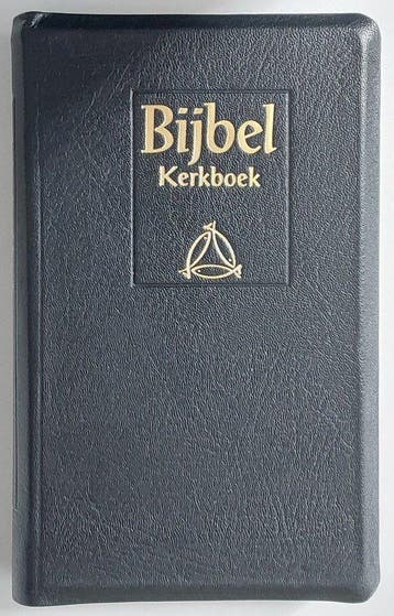 Kerkboek zwart leer goudsnee Major NBG vertaling, Verzenden, Gelezen