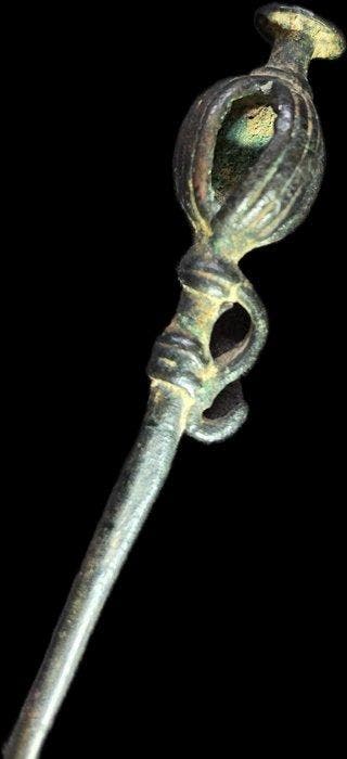 West-Aziatisch Brons GROOT oud Luristan kledingstuk speld, Antiek en Kunst