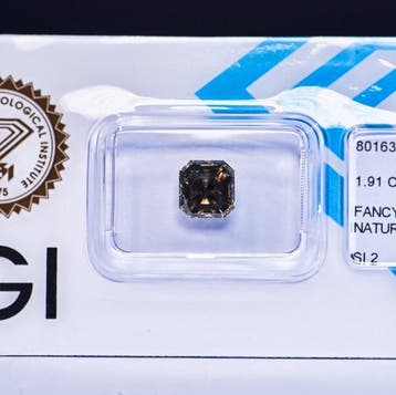 Zonder minimumprijs - 1 pcs Diamant (Natuurlijk gekleurd) -, Nieuw