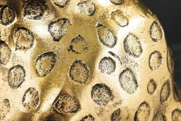 Ronde bijzettafel WILDLIFE PANTHER 60cm goud antiek metalen, Ophalen of Verzenden, Nieuw