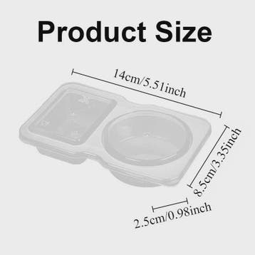 Draagbare Dubbel Compartiment Container met Deksel - Ideaal, Verzenden, Nieuw