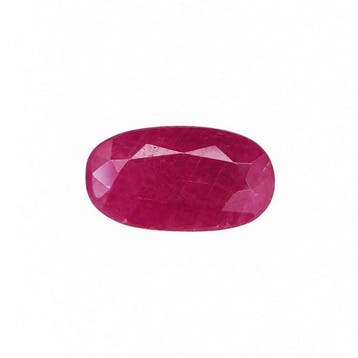 1 pcs Rood, Paars Robijn - 3.49 ct - Gemological Science, Sieraden, Tassen en Uiterlijk, Nieuw