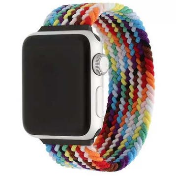 Apple Watch bandje - nylon - gevlochten solo - kleurrijk, Verzenden, Nieuw