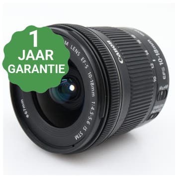 10% korting | Canon EF-S 10-18mm f/4.5-5.6 IS STM, Audio, Tv en Foto, Verzenden, Gebruikt