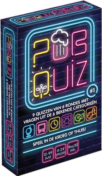 Pubquiz #1 - Kaartspel | Puzzles & Games - Kaartspellen, Verzenden, Nieuw