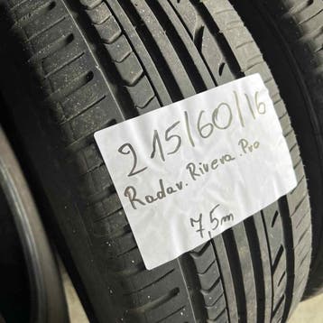 2 x Radar 215-60-16 Zomerbanden 7,5mm, 16 inch, Ophalen of Verzenden, Band(en), Personenwagen