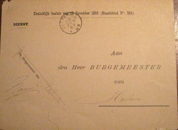 Burgemeesterskaart van Oldebroek naar Hattem, Ophalen of Verzenden