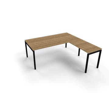 N-poot hoekbureau 200 x 220 cm, rechts, Overige plaatsen, Ophalen of Verzenden, Nieuw in verpakking, Bureau