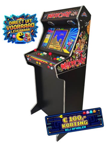 24 Premium 2-delige WBE Bartop Arcadekast Met Onderstel, Nieuw