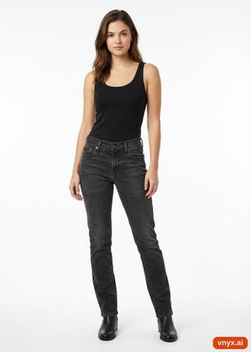 Levis Jeans Dames maat WW30 / L30 Zwart Vintage, Kleding | Dames, Ophalen of Verzenden, Nieuw